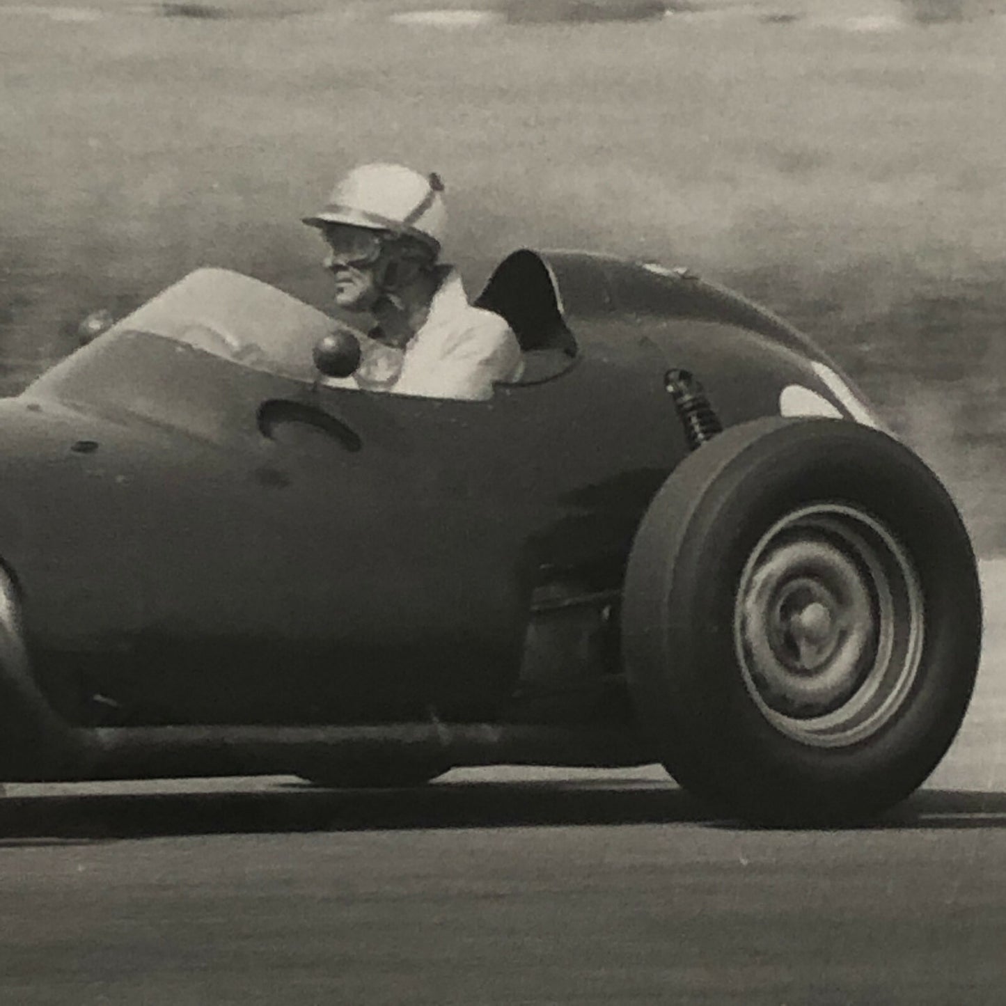 Vintage Racing Car Photo Photograph Print - Harry Schell BRM Car ? 