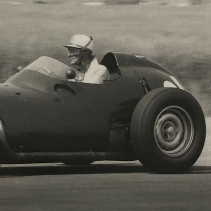 Vintage Racing Car Photo Photograph Print - Harry Schell BRM Car ? 