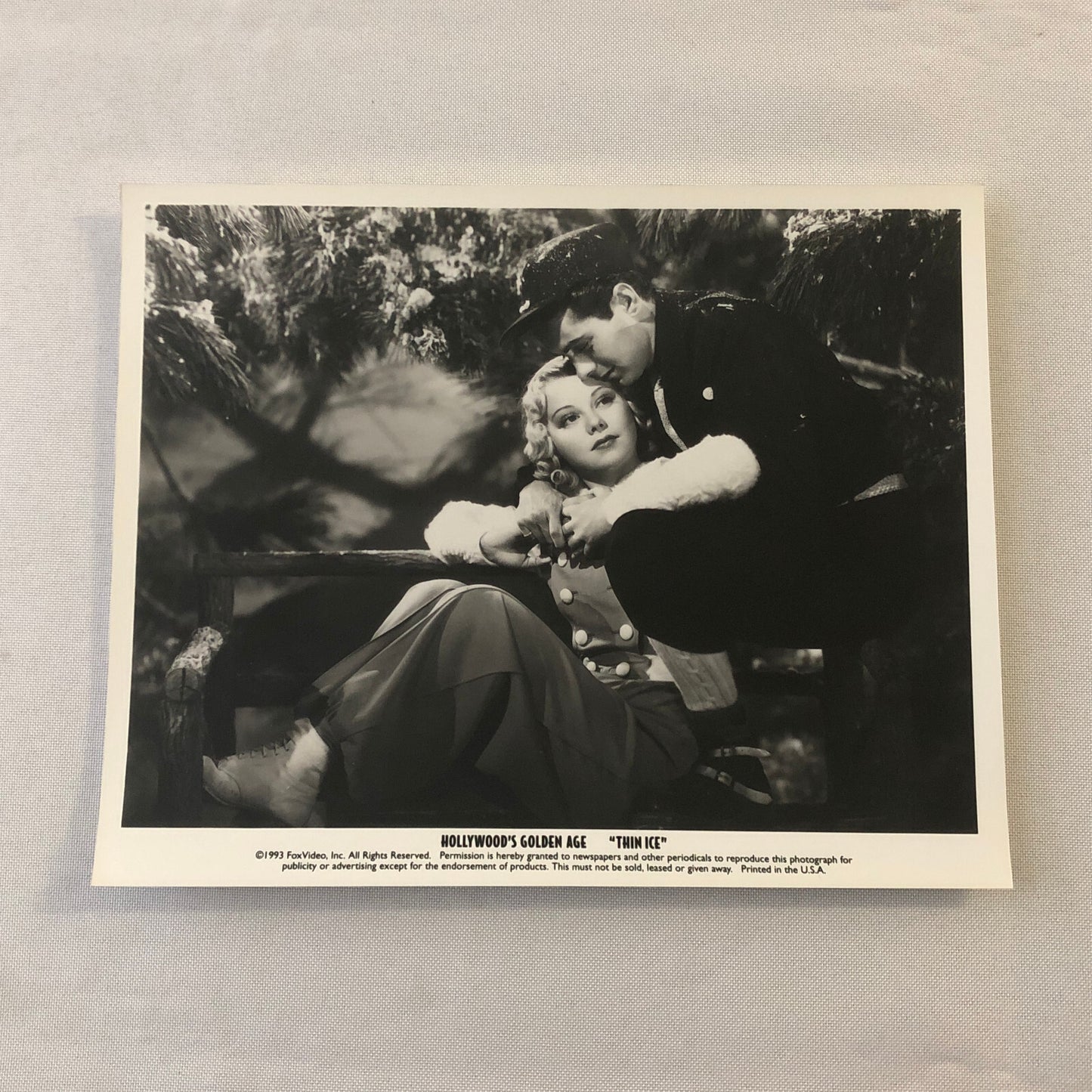 Movie Film Press Photo Photograph Thin Ice Hollywood Golden Age 1993
