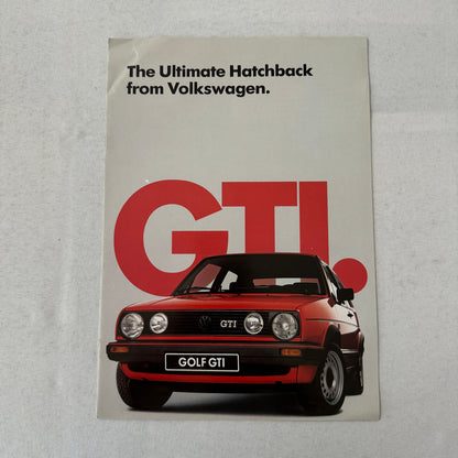 1985 Volkswagen Golf GTI Car Sales Brochure Catalog Advertising
