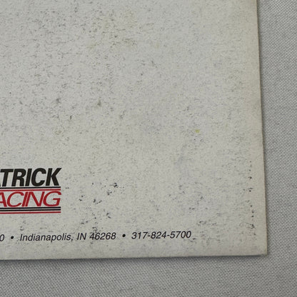 1996 Patrick Racing Press Kit Scott Pruitt IndyCar Vintage Brochure Photos