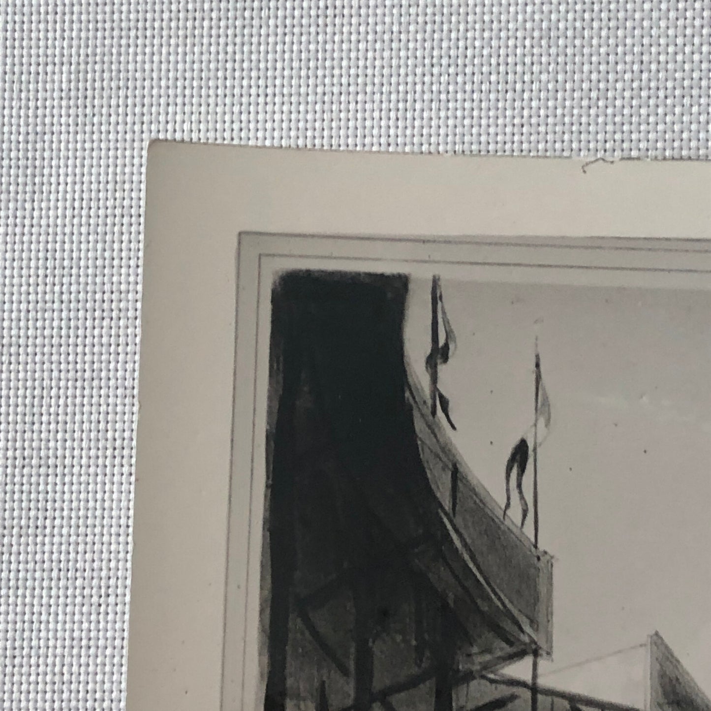 Vintage Photograph of Painting Circus Scene Horses Hot Air Balloon Photo