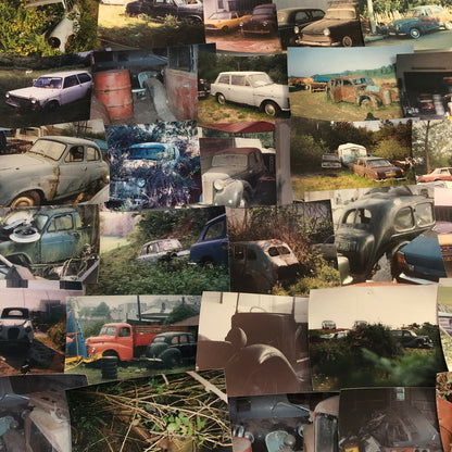 Vintage Austin Barn Find Junk Yard Car Part Photo Photograph Lot of 30