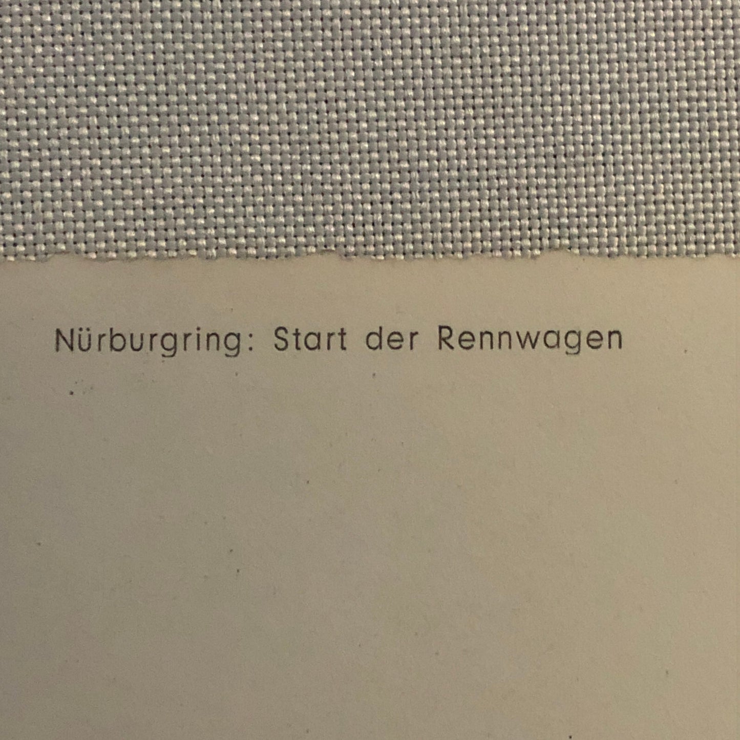 Vintage Car Racing Photo Postcard Post Card Photograph Nurburgring