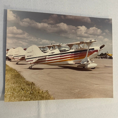 Vintage Charlie Hillard Aerobatic Airplane Photo Eagles Team 1970s Large