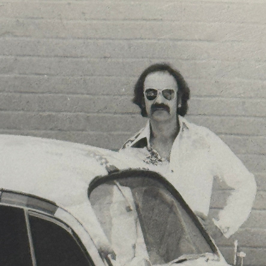 Vintage Volkswagen Beetle Art Car Press Photo Photograph Bash Horn Eric Clapton