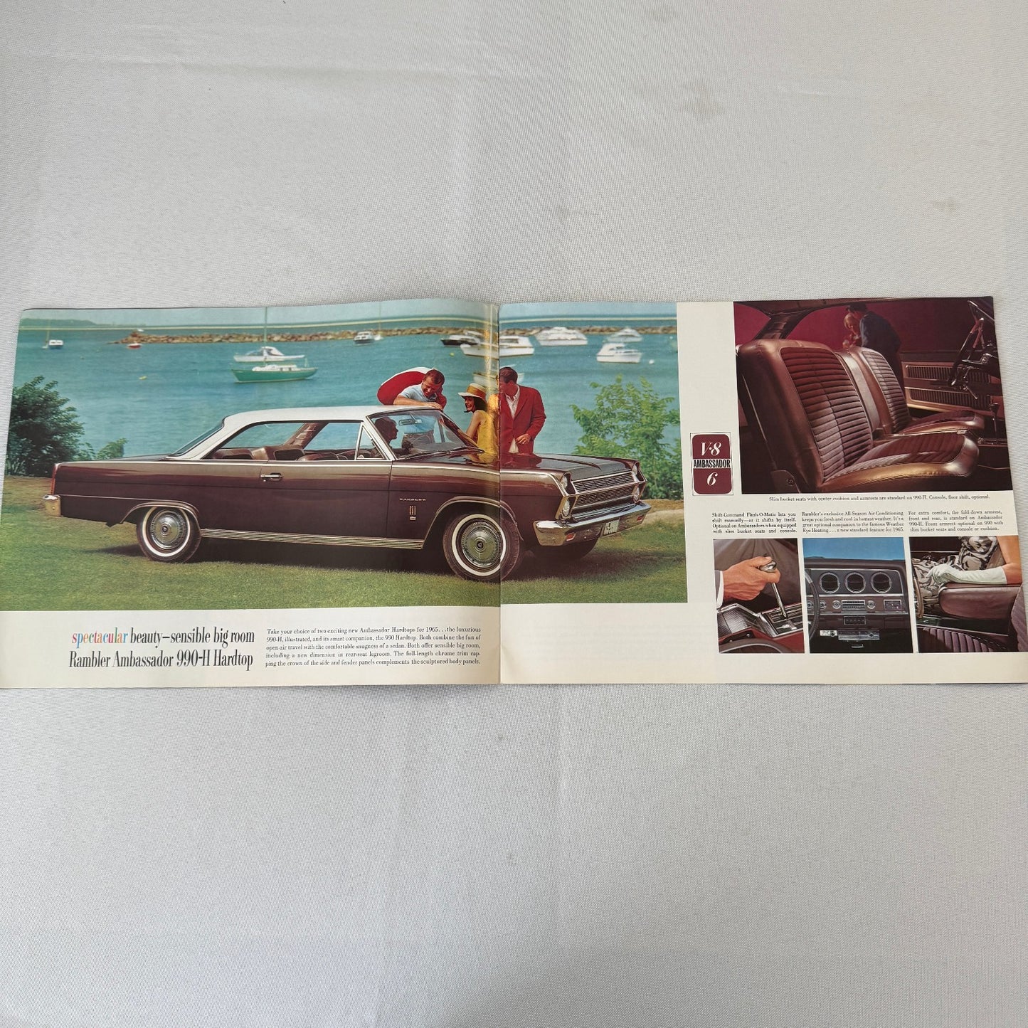 1965 Rambler Ambassador Car Sales Brochure Catalog Advertising Convertible +
