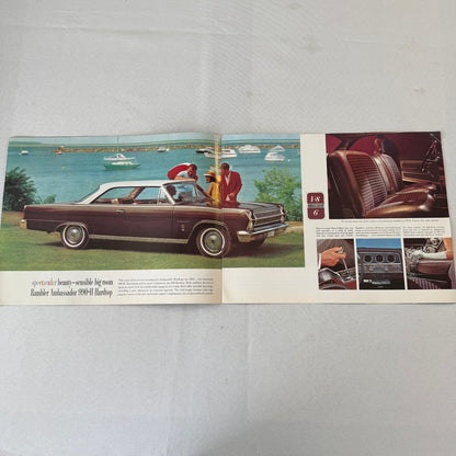 1965 Rambler Ambassador Car Sales Brochure Catalog Advertising Convertible +