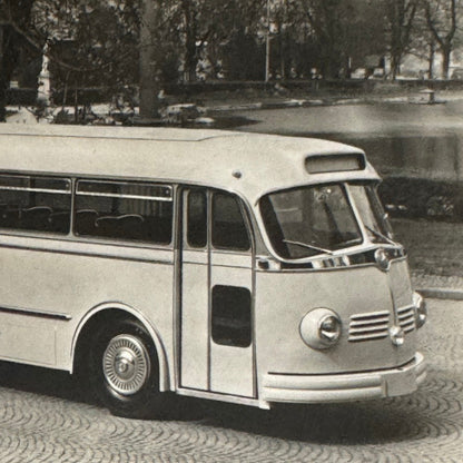 Vintage Mercedes Benz Bus O 6600 H Factory Photo Postcard