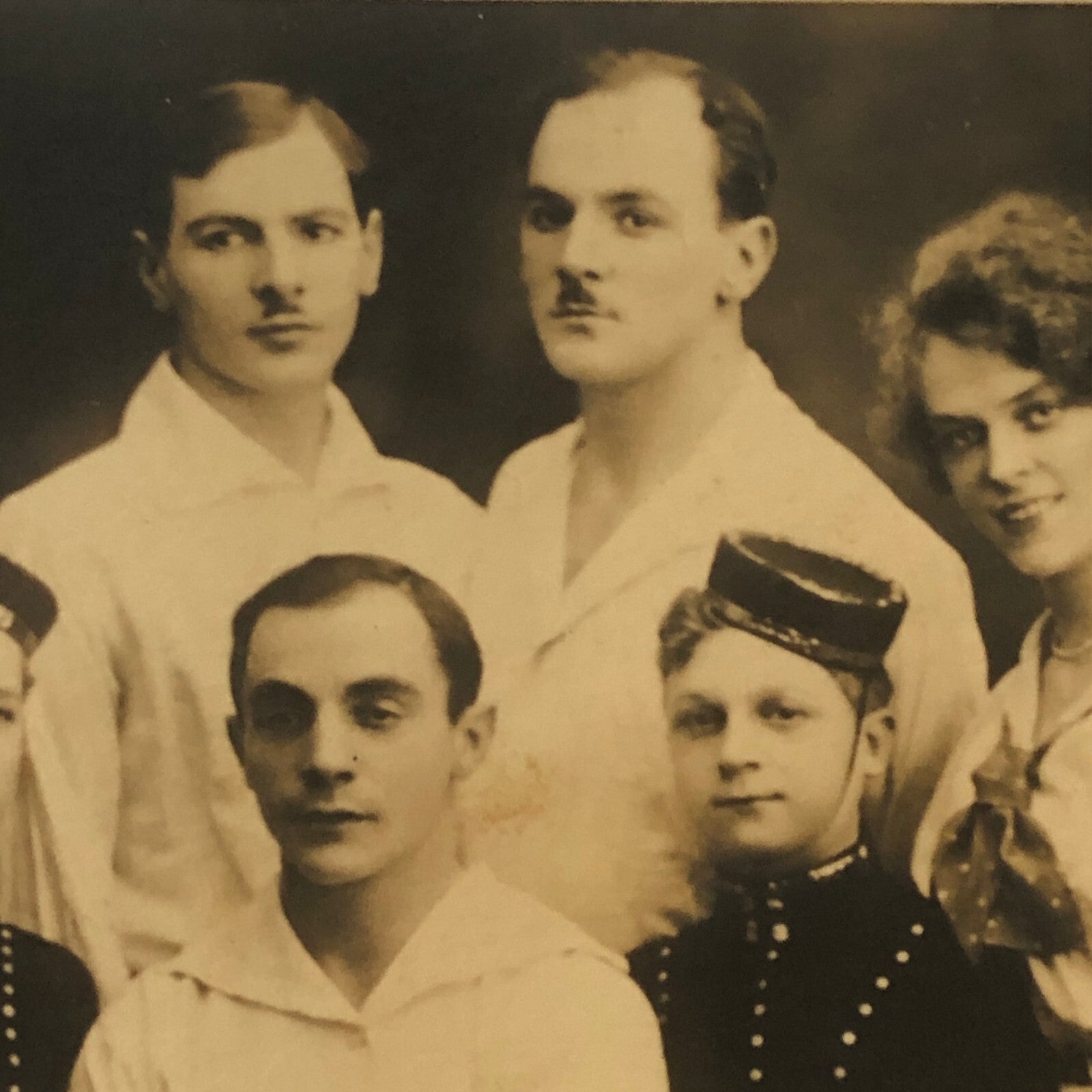 Circus Performer Act Family 8 Lias Real Photo Postcard Post Card RPPC