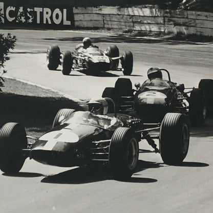 Vintage Racing Photo Photograph Jack Brabham 1966