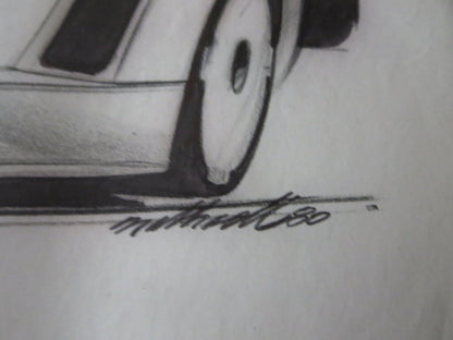 Porsche 935 Kremer Racing Design Sketch Drawing Art NOTTRODT Vintage 1980