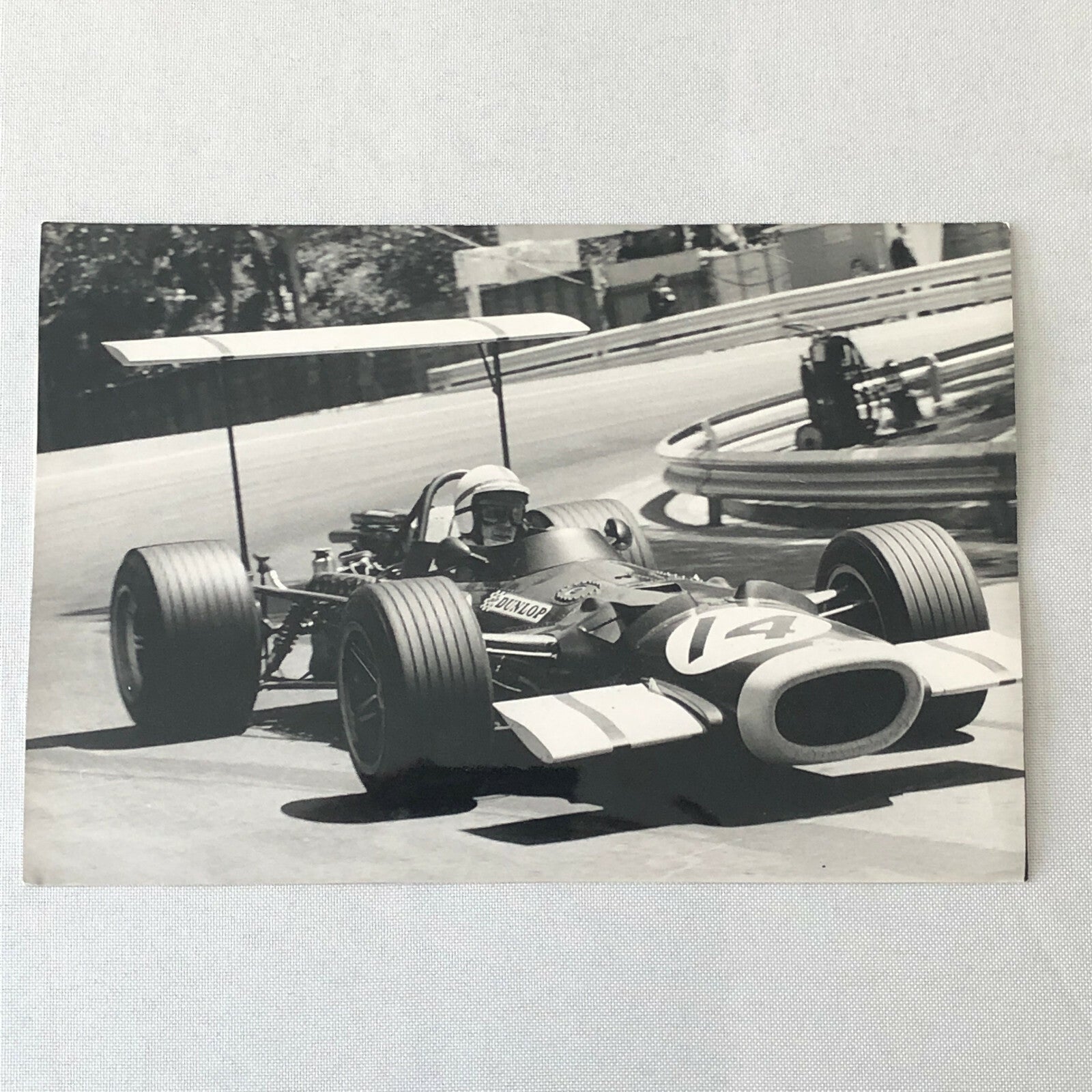 Vintage 1969 Barcelona Grand Prix Racing Photo Photograph John Surtees BRM Car