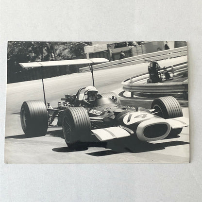Vintage 1969 Barcelona Grand Prix Racing Photo Photograph John Surtees BRM Car