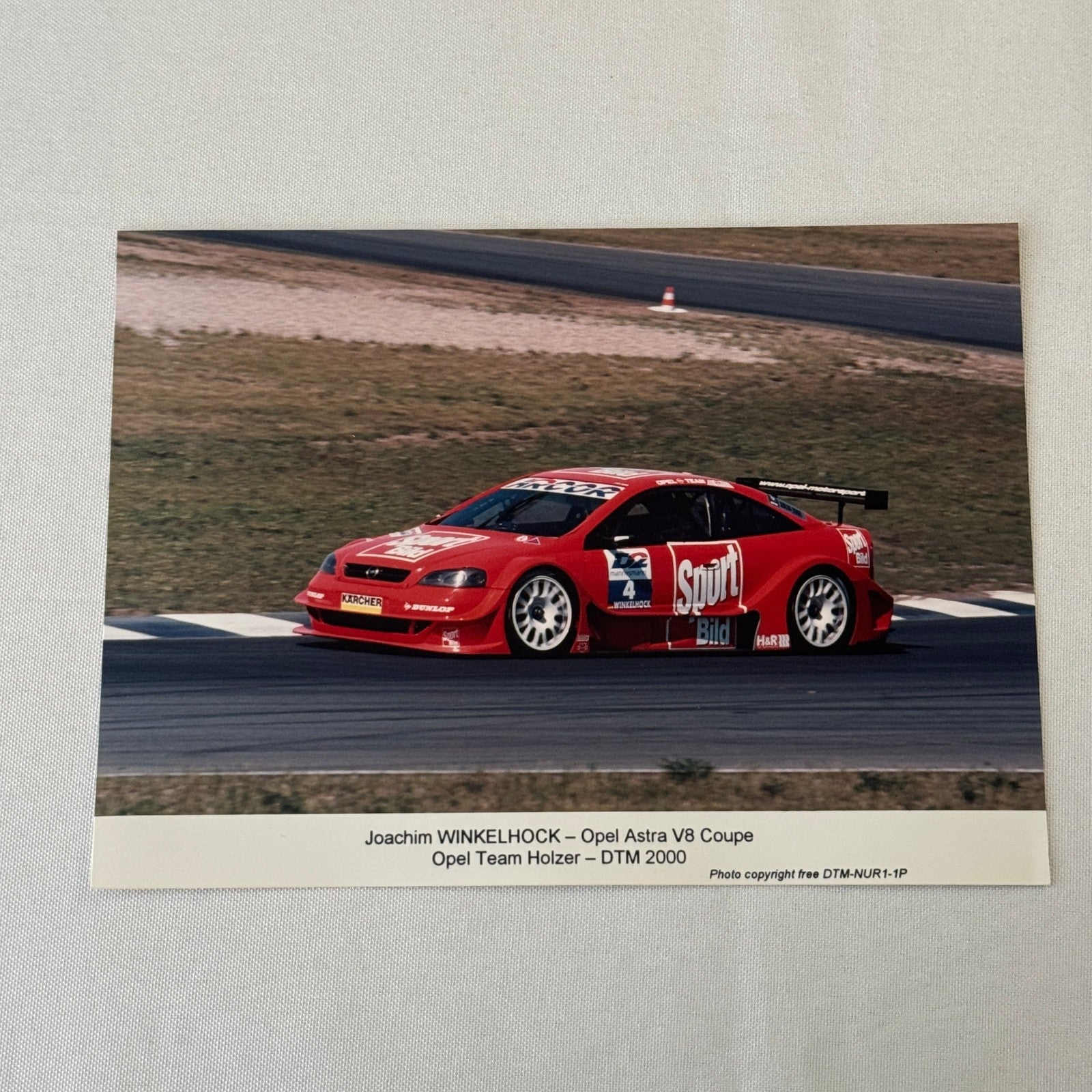 2000 Opel Astra V8 Racing at Nurburgring Press Kit 35mm Slides Photos GERMAN