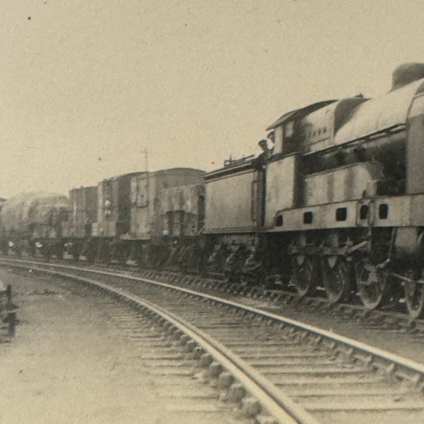 Vintage Train Locomotive Photo Photograph