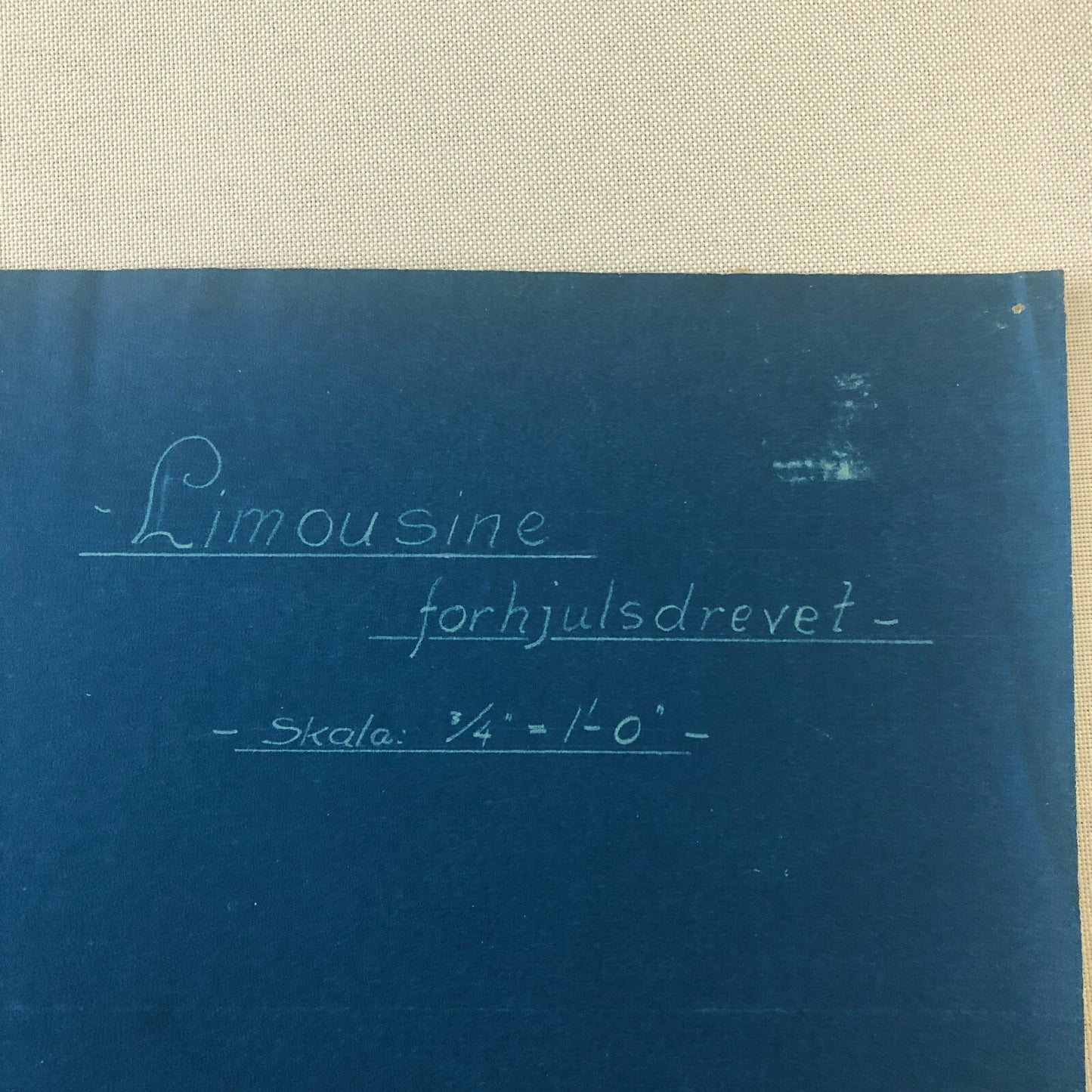 1929 Coachbuilder Car Design Blueprint Rendering Blue Print Limousine Body Style
