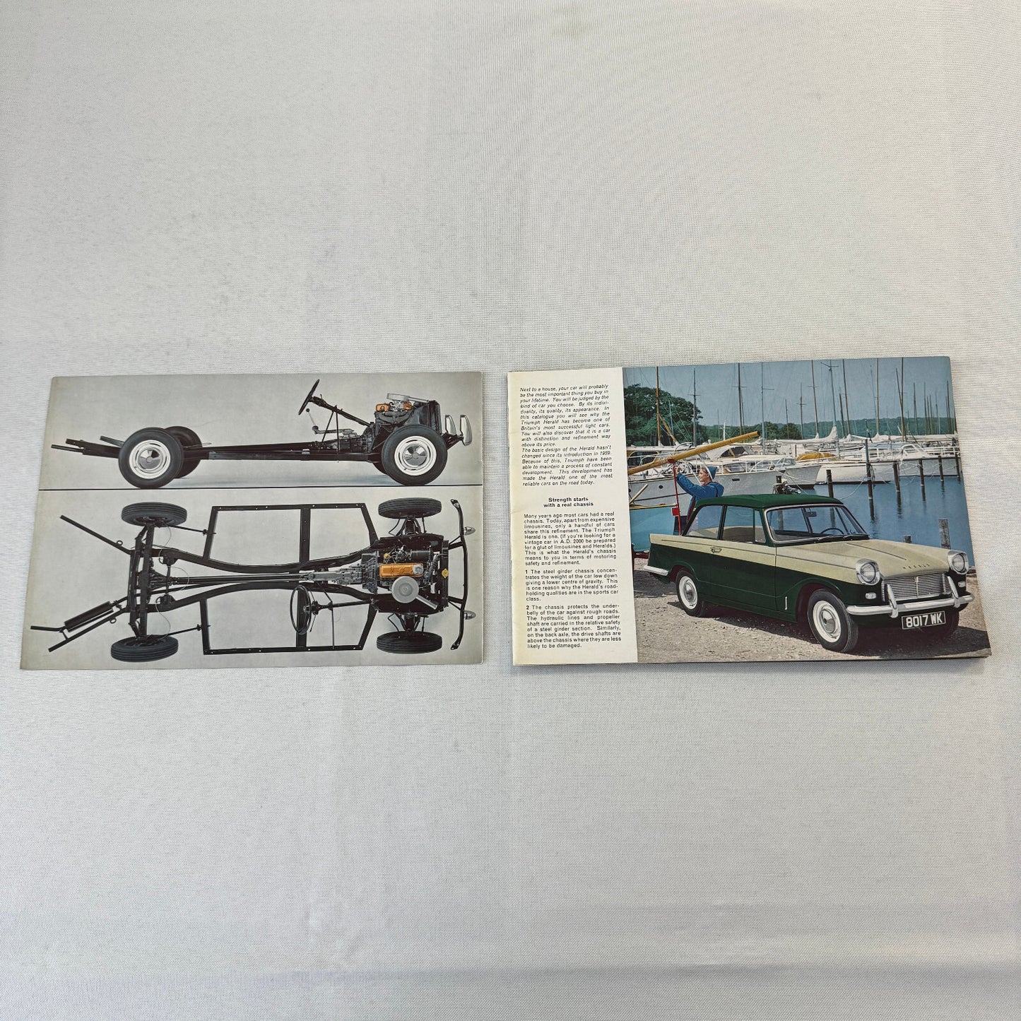 Triumph Herald 1200 Saloon Convertible Estate Wagon Car Sales Brochure Catalog