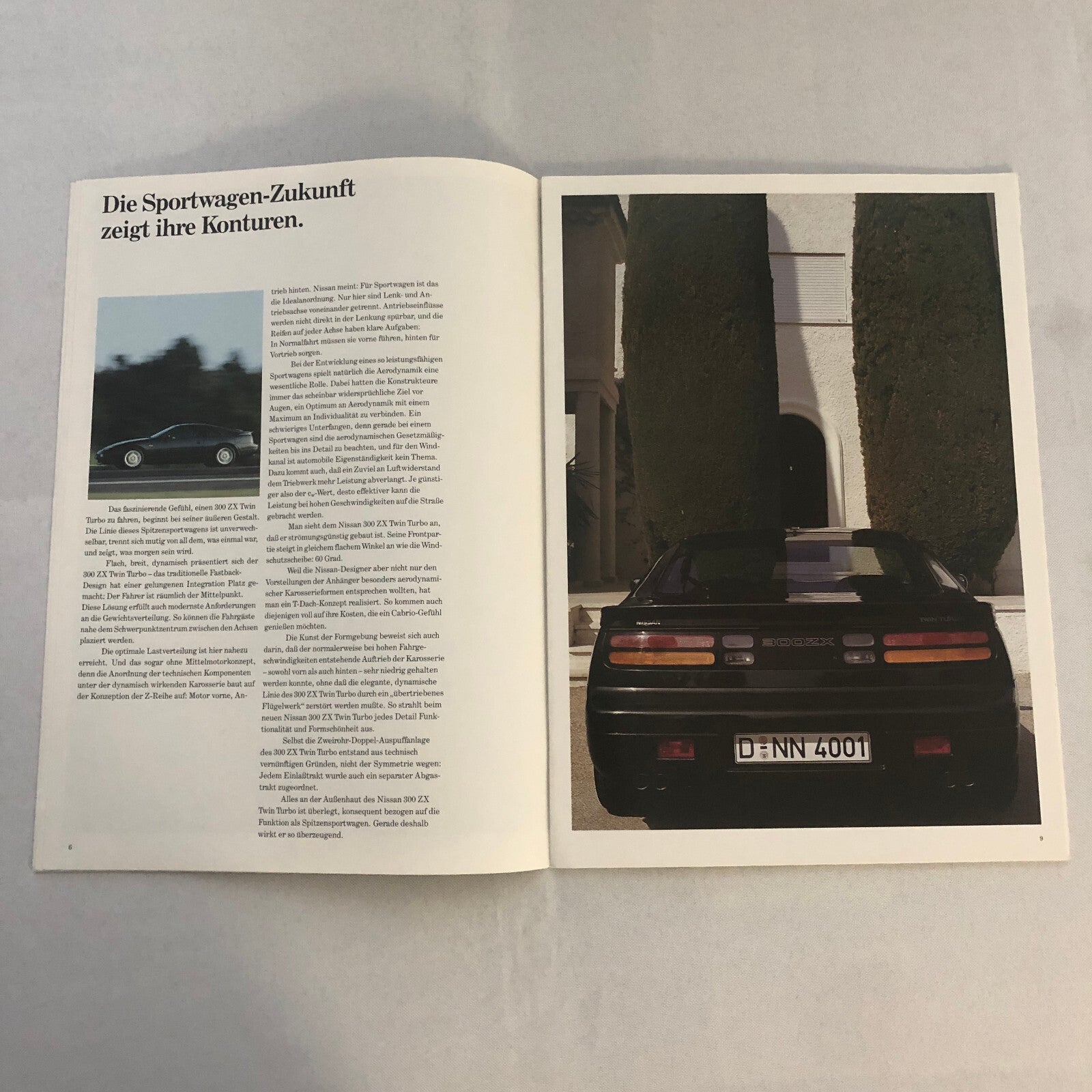 Nissan 300ZX Twin Turbo Sales Brochure Catalog German Text European 300 ZX Z