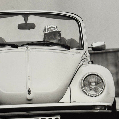 Vintage Volkswagen Beetle Convertible VW Bug Car Photo Photograph Print