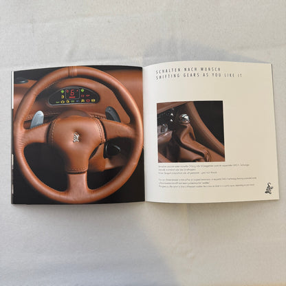 Wiesmann Roadster Sports Car Sales Brochure Catalog Advertising