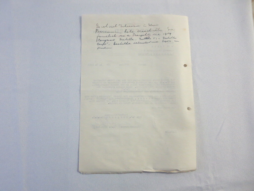 1953 Borgward Letter Letterhead Document - German Text 