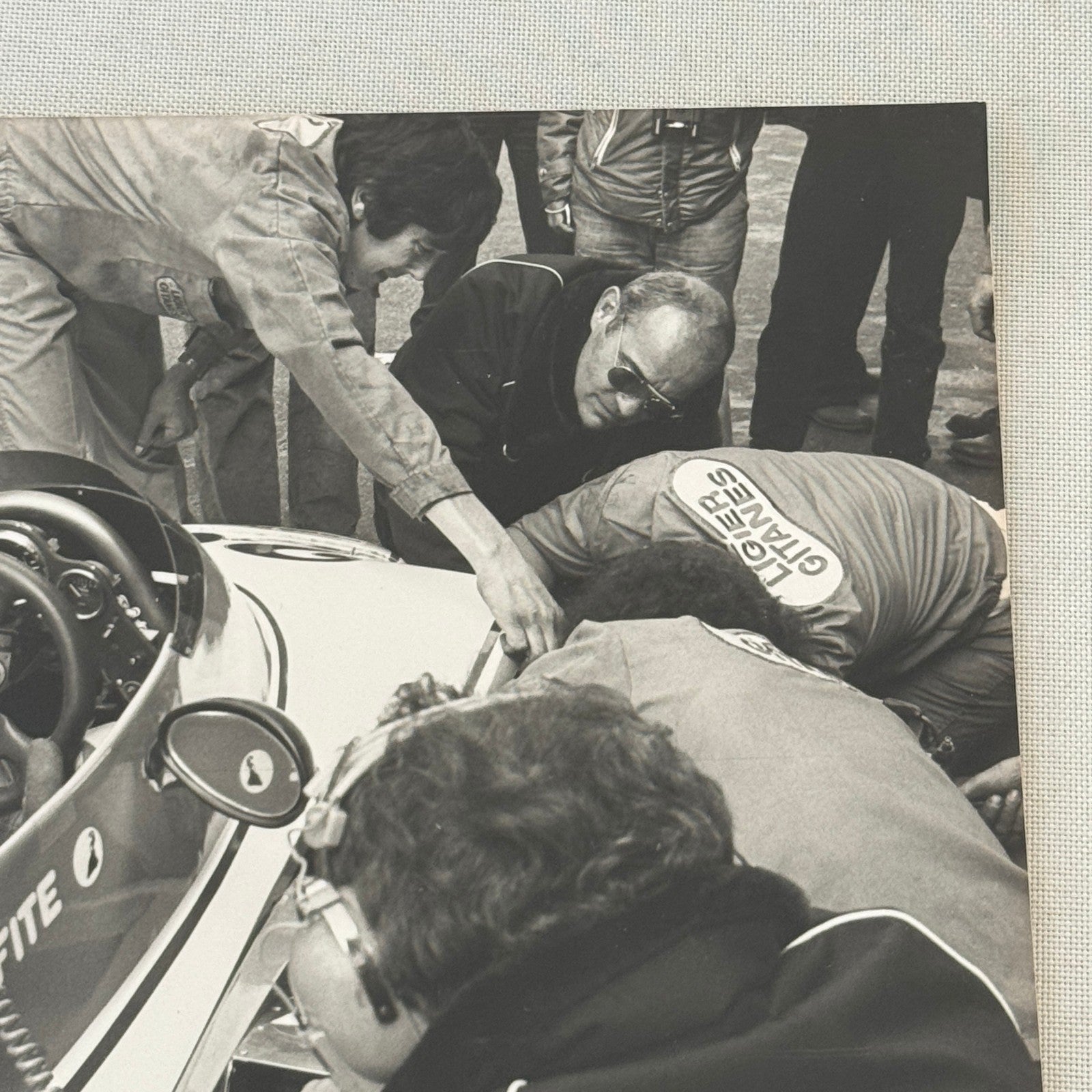 Jacques Laffite Racing Driver DPPI Press Photo Photograph Print Vintage