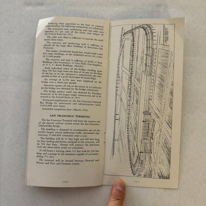 Vintage San Francisco Oakland Bay Bridge Construction Engineering Brochure