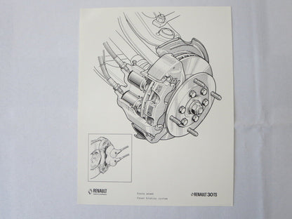 1977 Renault 30TS Press Kit Brochure Photos 30 TS Car