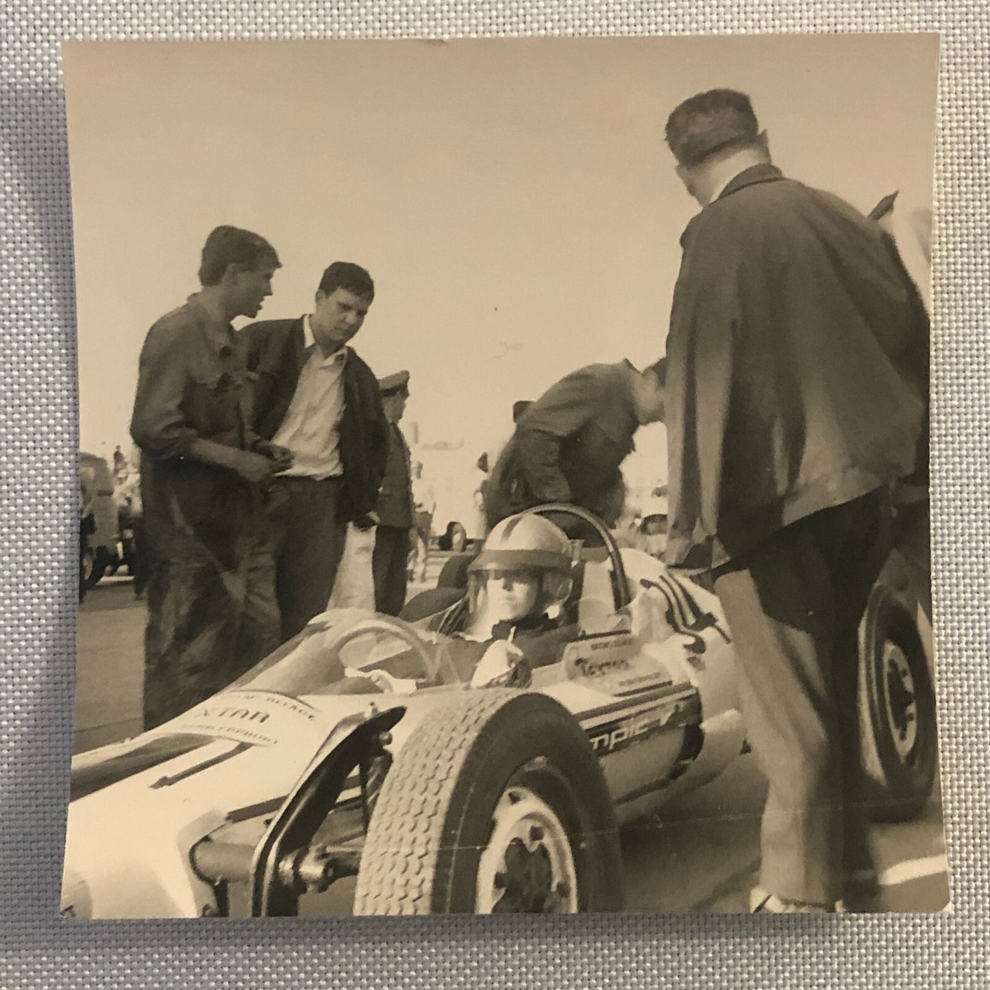 Vintage Racing Car Photo Photograph Print Lot of 2- Tag AL17313