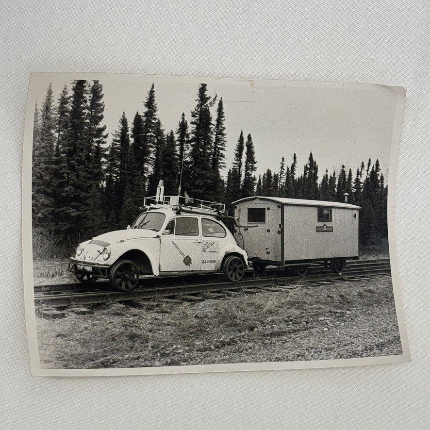 Vintage Volkswagen Beetle Toronto Hydro Train Car Railroad Railway Rail VW