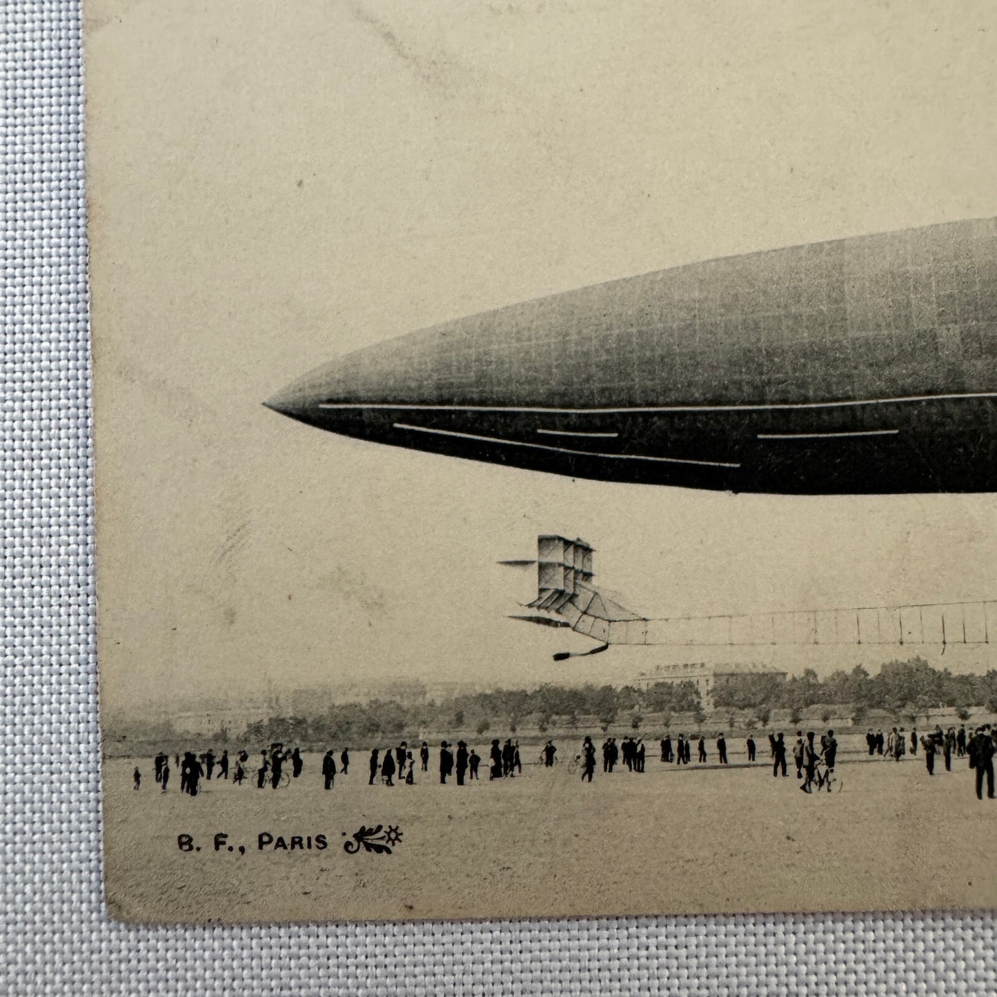 Vintage Zeppelin Airship Dirigible Postcard Post Card French Le Clement Bayard