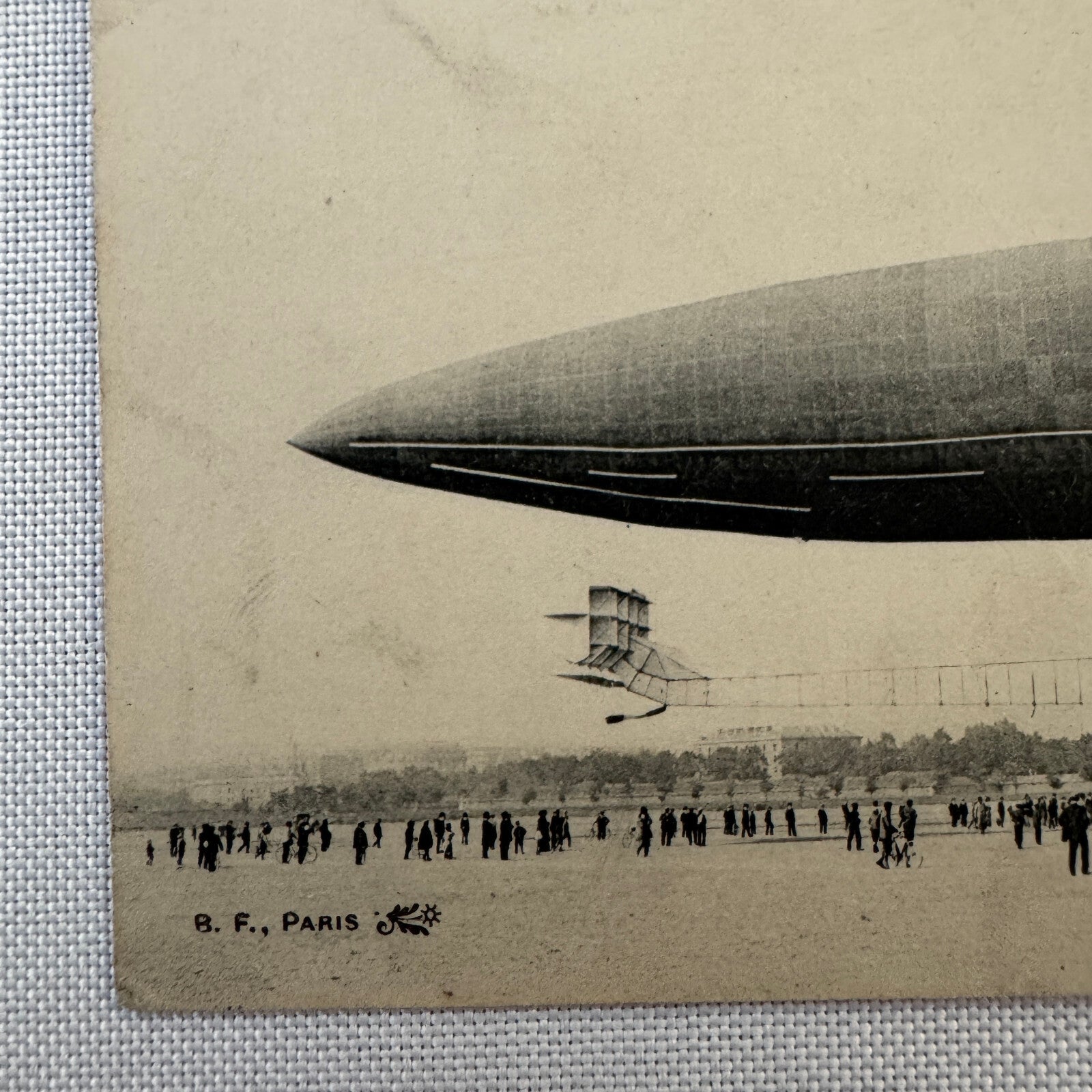 Vintage Zeppelin Airship Dirigible Postcard Post Card French Le Clement Bayard