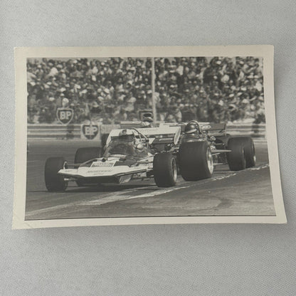 Vintage Racing Photo 1971 French Grand Prix Race Rolf Stommelen