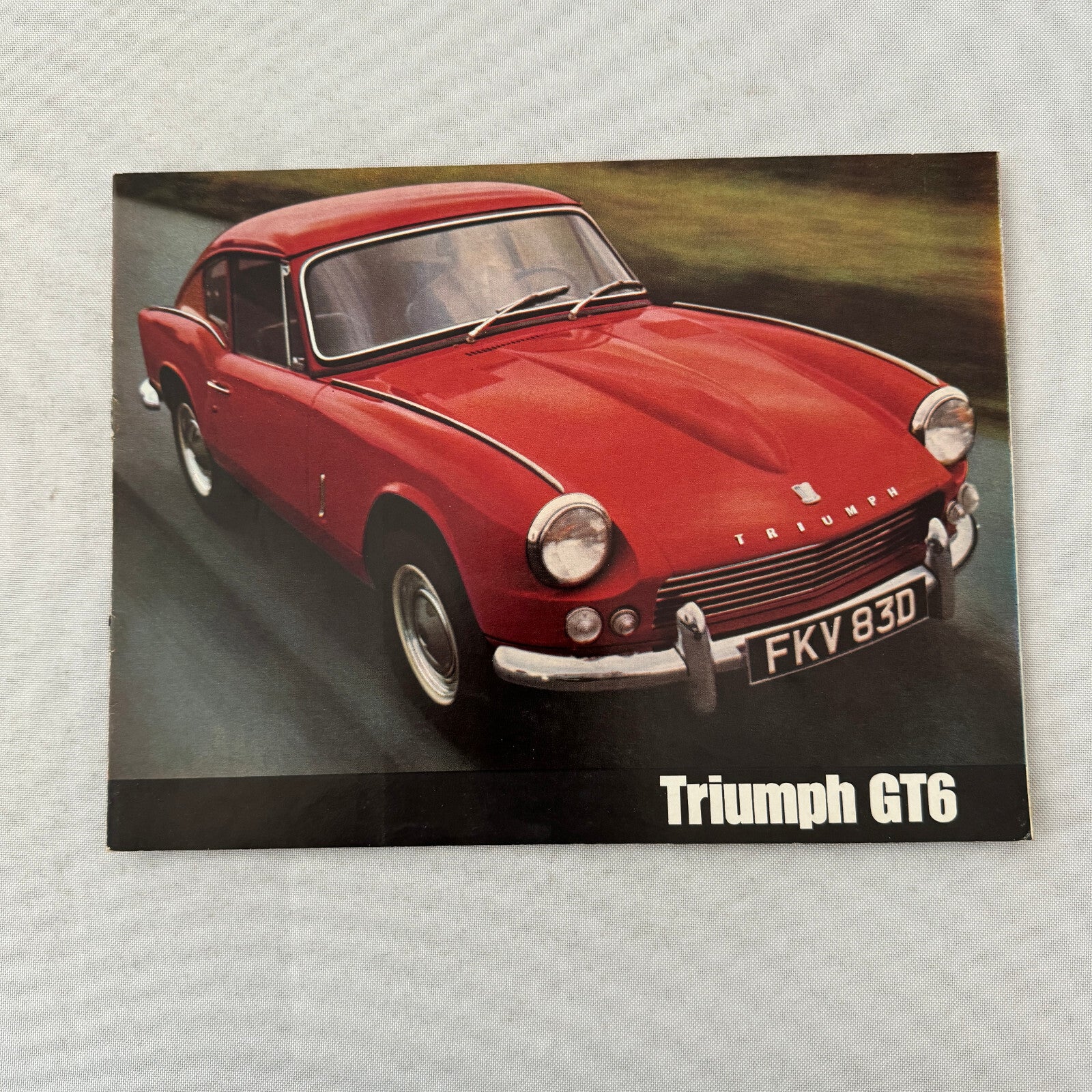 Triumph GT6 Car Sales Brochure Catalog Vintage