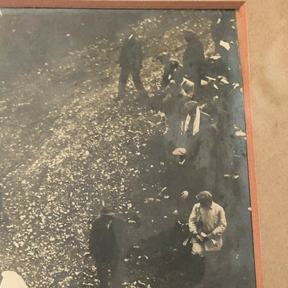 Early Car and Motorcycle Hill Climb Racing Framed Photo Photograph