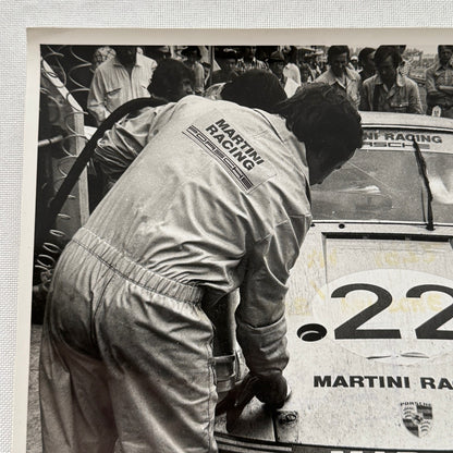 Porsche 935 Martini Racing Car Vintage Factory Press Photo Photograph Print