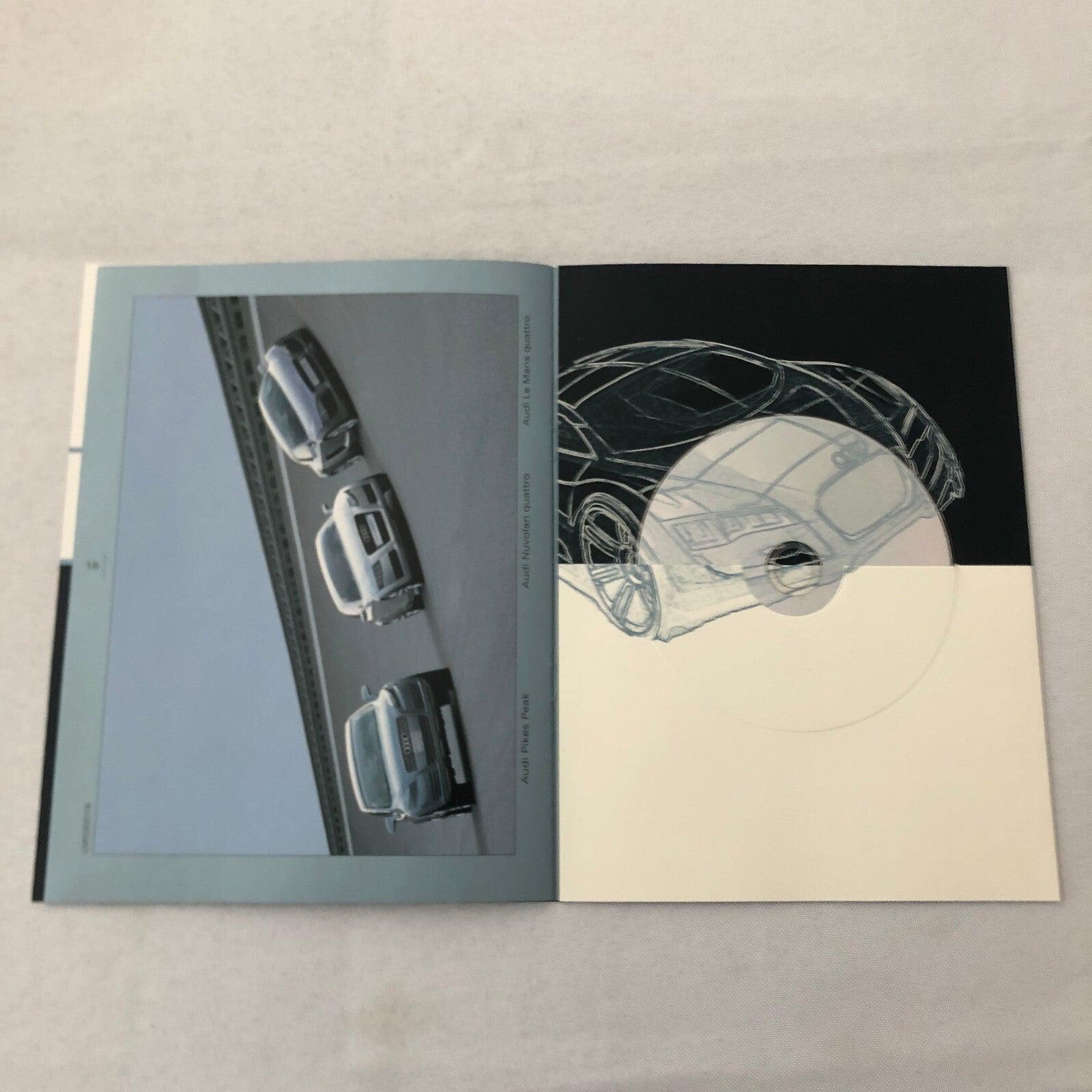 2003 Audi LeMans Concept Car Prototype Press Kit Brochure Photo CD R8 GERMAN