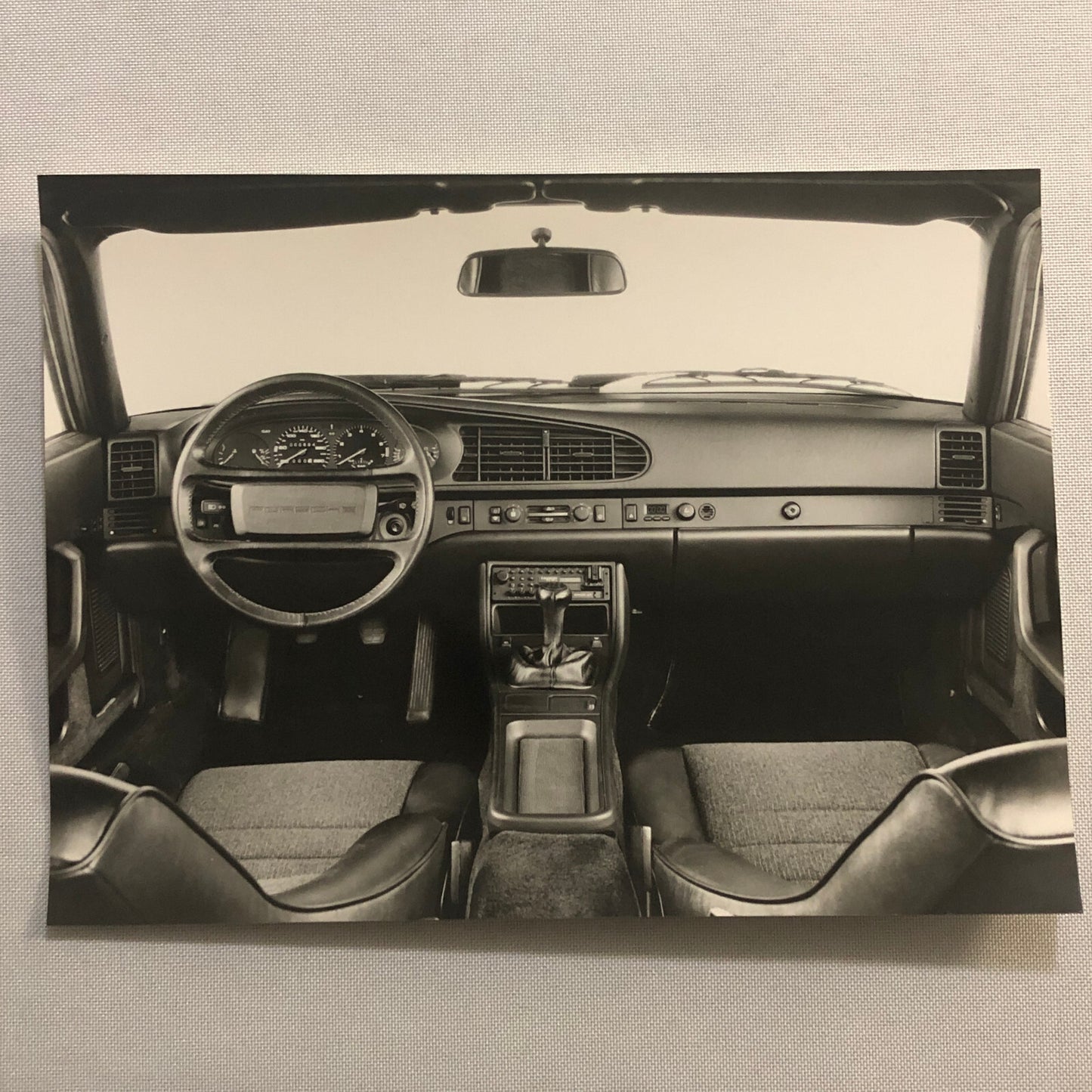 Porsche 944 Interior Factory Press Photo Photograph Werkfoto 1989 ?