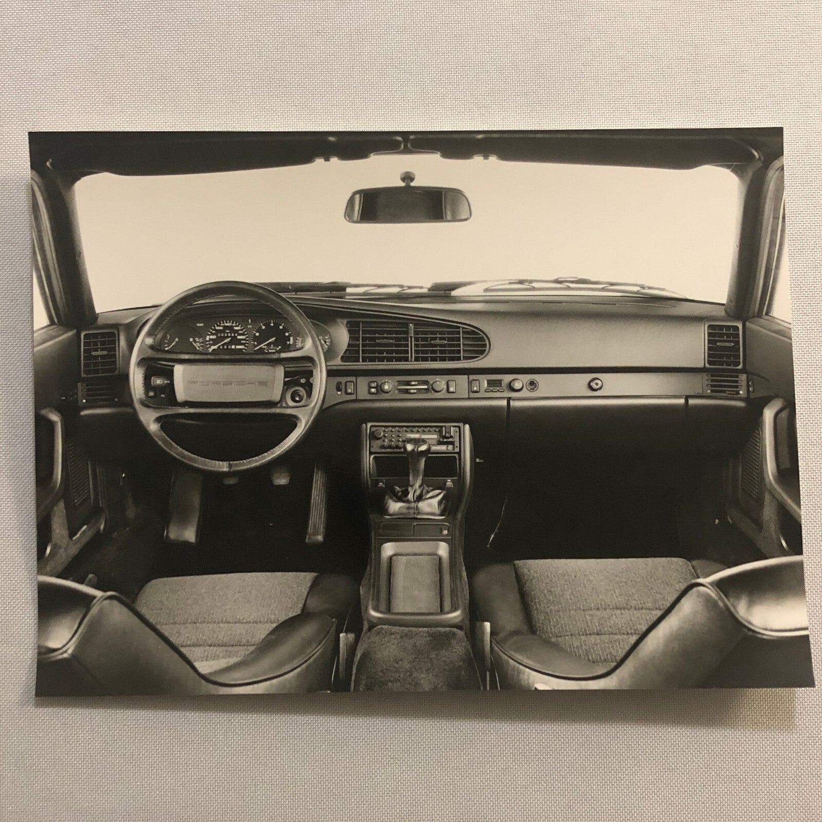 Porsche 944 Interior Factory Press Photo Photograph Werkfoto 1989 ?