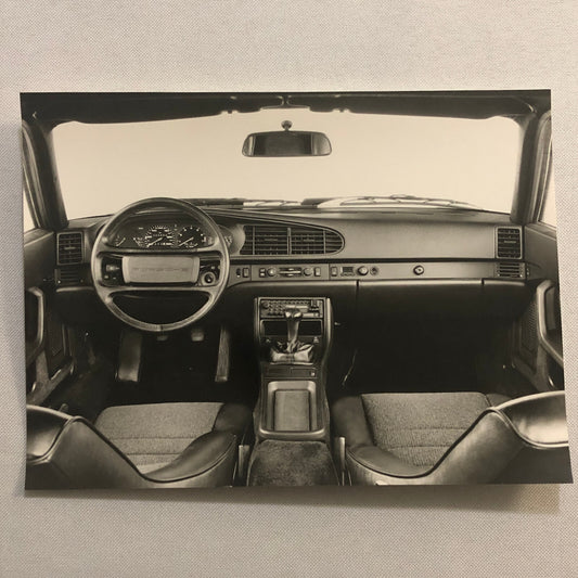 Porsche 944 Interior Factory Press Photo Photograph Werkfoto 1989 ?