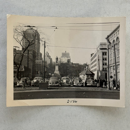 Vintage Photograph Photo Print Montreal 1952 St James Street Cars Automobile