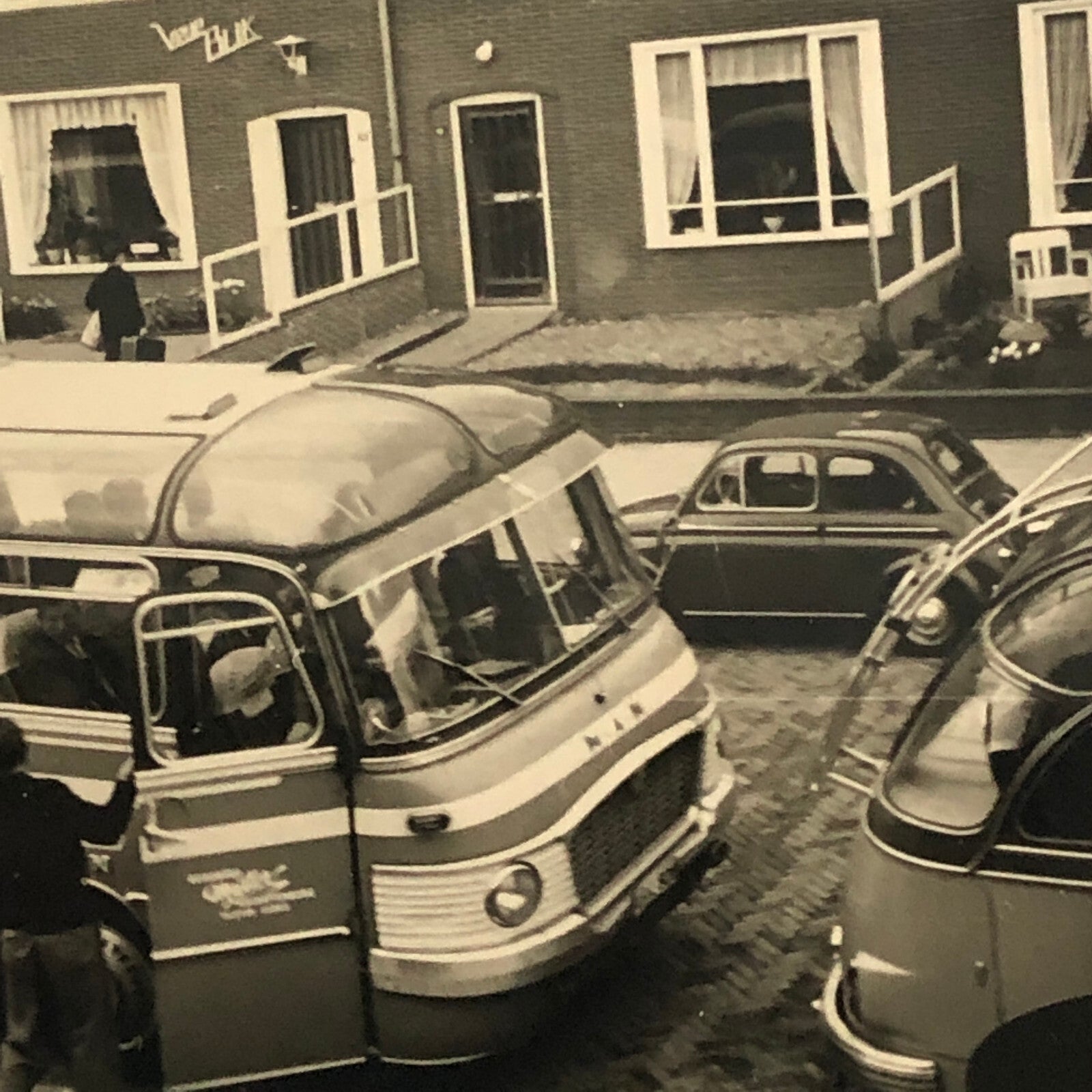 Vintage Bus Photo Photograph Print Germany 