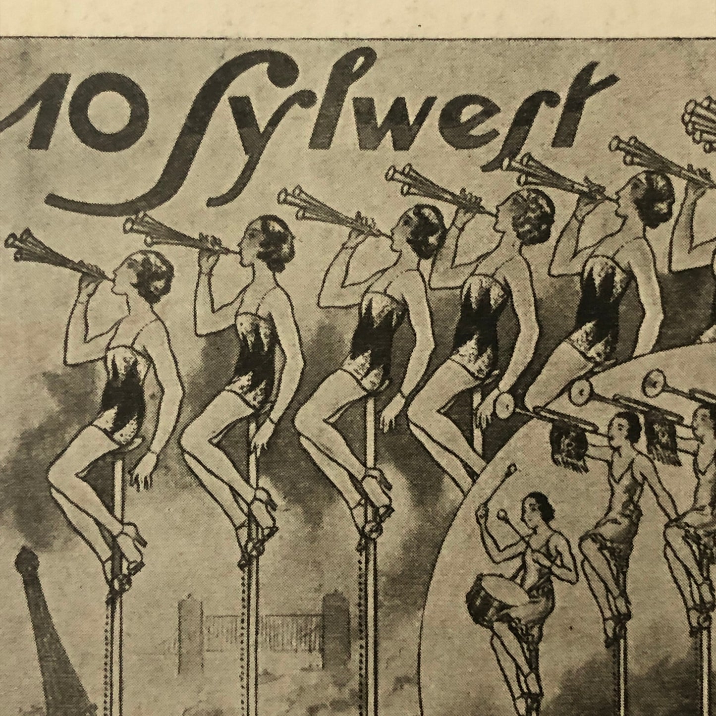 Circus Performer Troupe Act Postcard Post Card 10 Sylwest Unicycle Musician