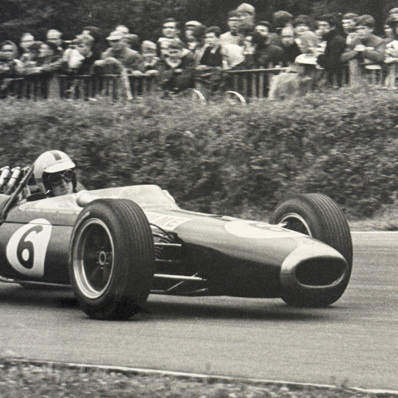Vintage Racing Photo Photograph Denny Hulme Brands Hatch Grand Prix 1966 Brabham
