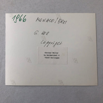 1966 Graham Hill BRM Racing Monaco Grand Prix Car Photo Photograph Print