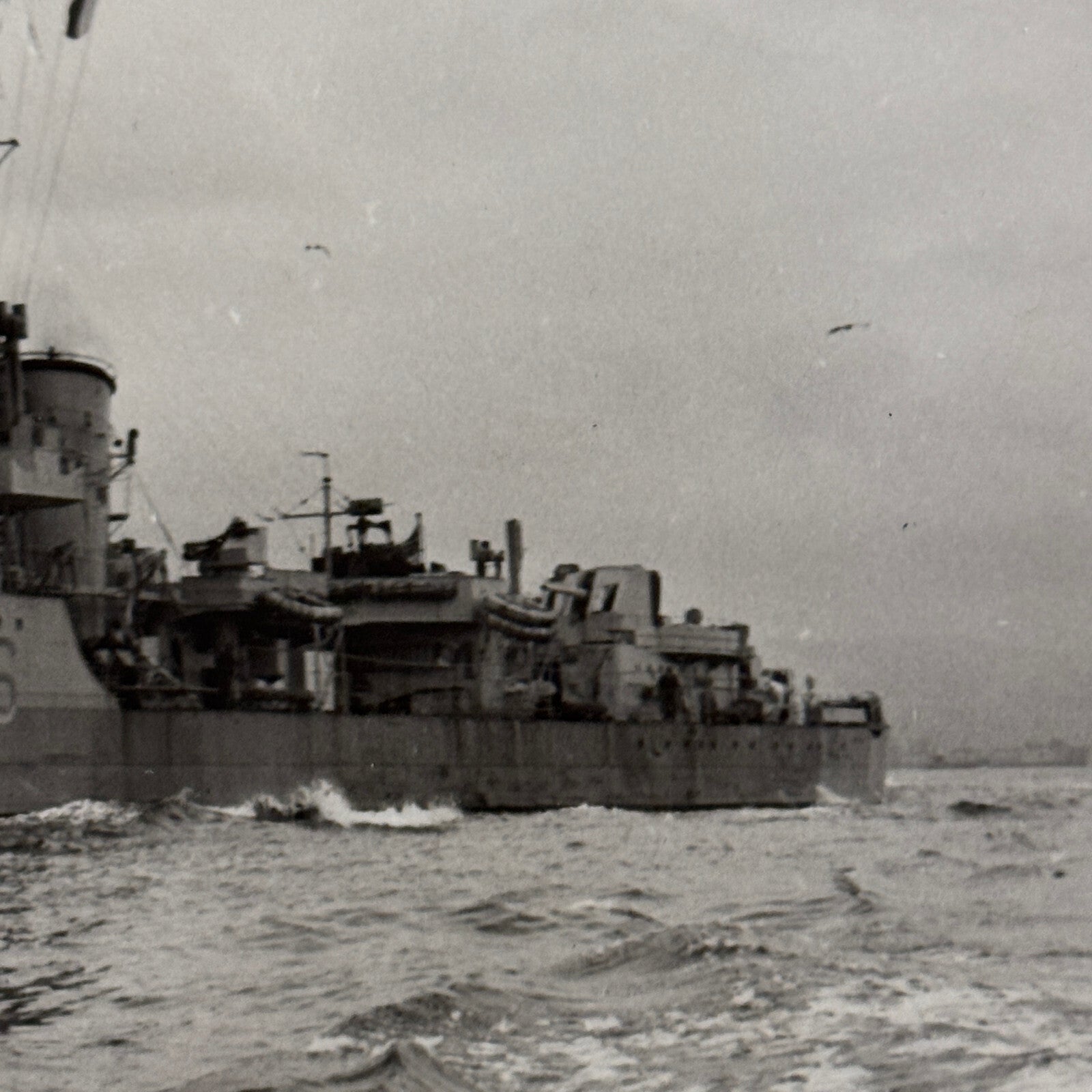 Royal Canadian Navy HMCS Crescent Military Boat Ship Photo Photograph 1946