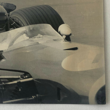 Vintage Racing Photo Photograph Jack Brabham in Car Bernard Cahier 
