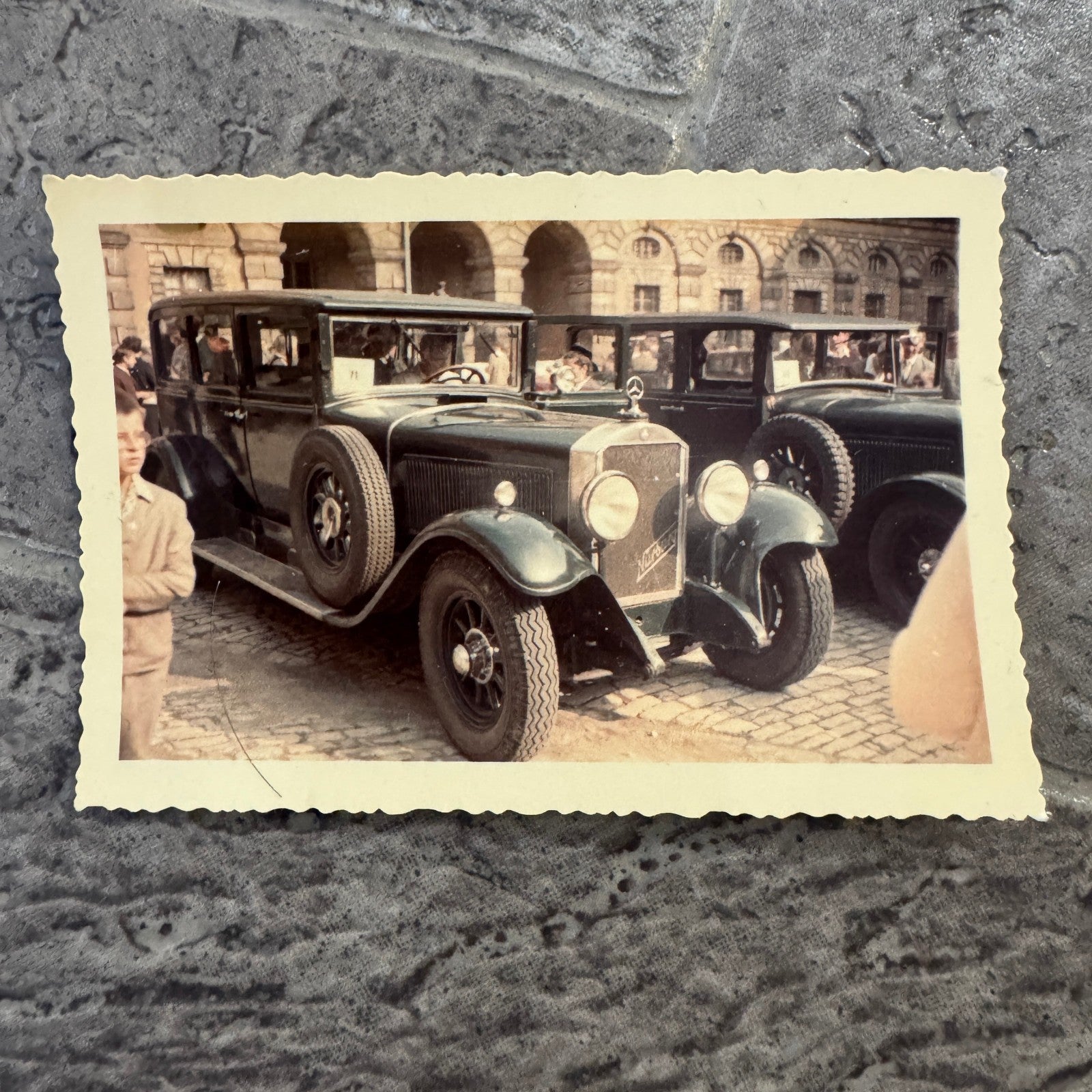 Vintage Mercedes Benz Car Photo Photograph Snaphshot Image