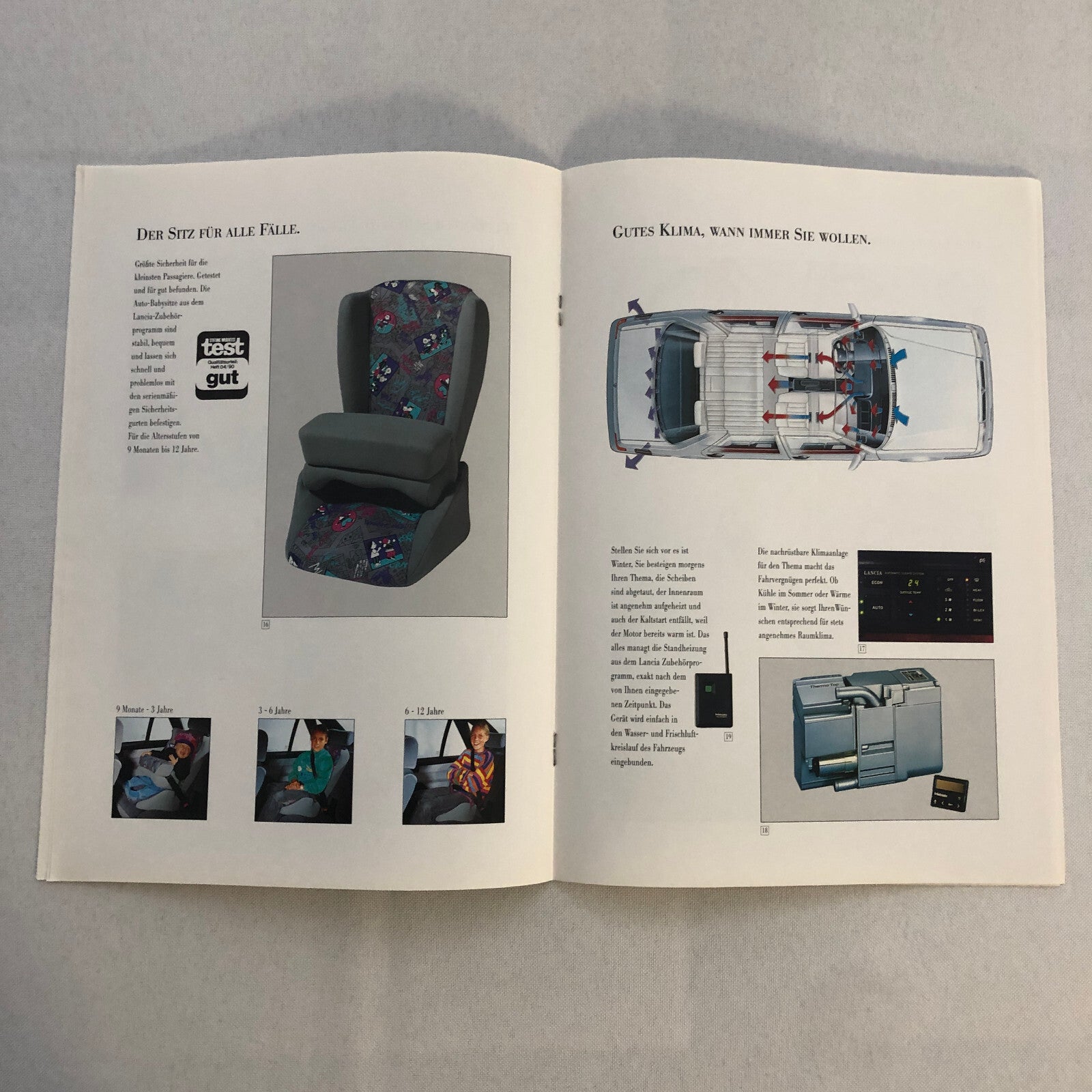 Lancia Thema Factory Accessories Car Sales Brochure Catalog German Text